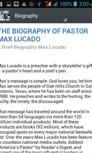 Max Lucado Ministry Daily 1