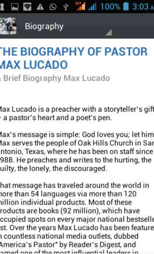 Max Lucado Ministry Daily 4