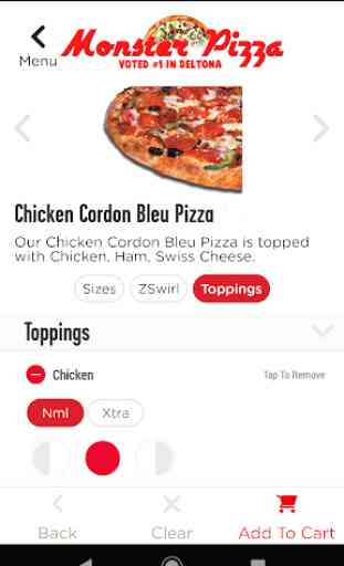 Monster Pizza Ordering App 4