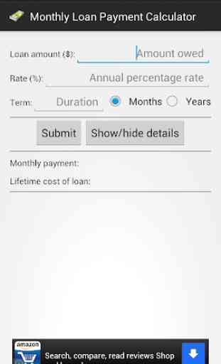 Monthly Payment Calculator 1