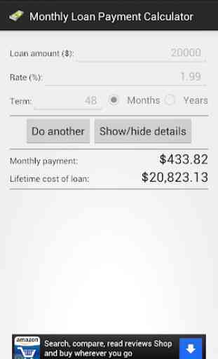 Monthly Payment Calculator 3