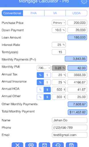 Mortgage Calculator for Realtors - PRO 1
