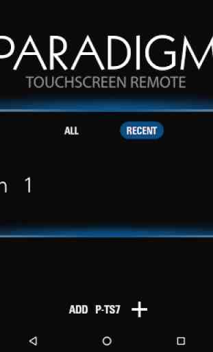 Paradigm Touchscreen Remote 3