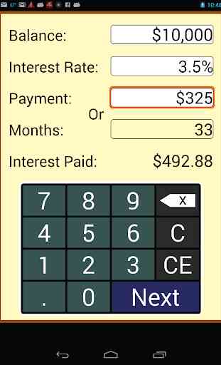 Payoff Calculator 3