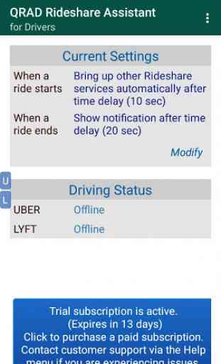 QRAD Rideshare Assistant for Drivers (auto switch) 1