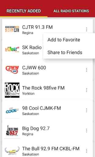 Saskatchewan Radio Stations - Canada 2