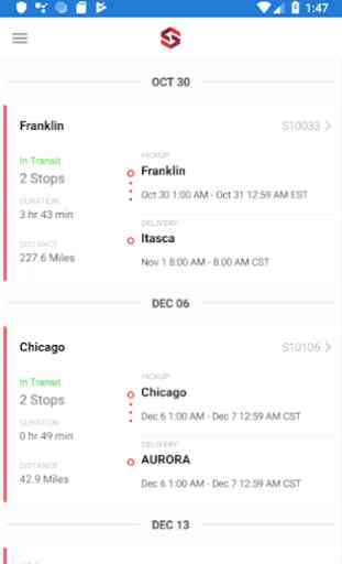 SpotFreight App for Truck Drivers - RED-Driver 1