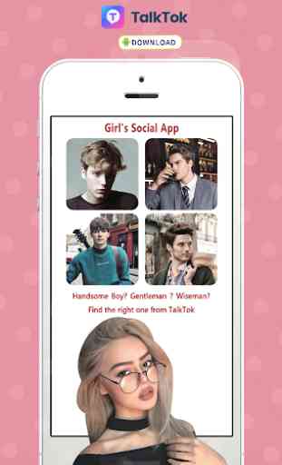 TalkTok - Free dating app for girls 1