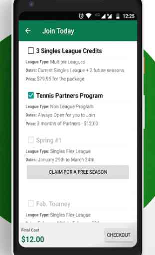 Tennis League Network App 4