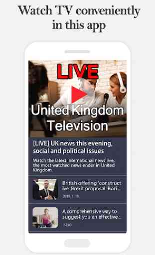UK TV LIVE - Watch British television on the phone 1
