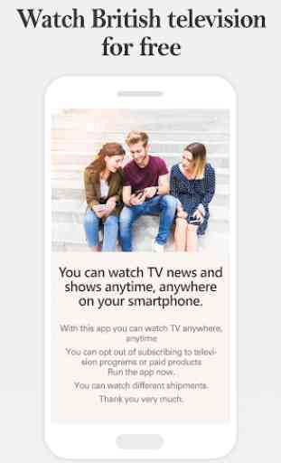 UK TV LIVE - Watch British television on the phone 3