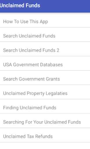 Unclaimed Funds 2