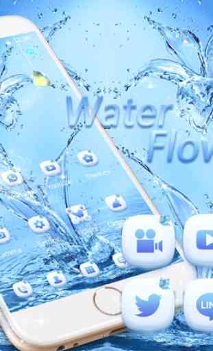 Water flower Theme blue water 2