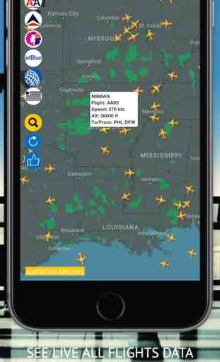 Air USA Free - Live Flight Tracking & Status for United, American, Alaska, Delta, Hawaiian, Jetblue , US Airlines 2