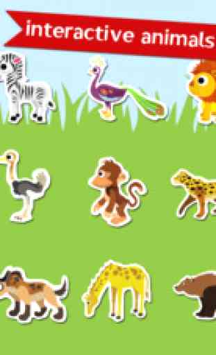 Zoo Animals - Animal Sounds, Puzzles and Activities for Toddlers and Preschool Kids by Moo Moo Lab 2