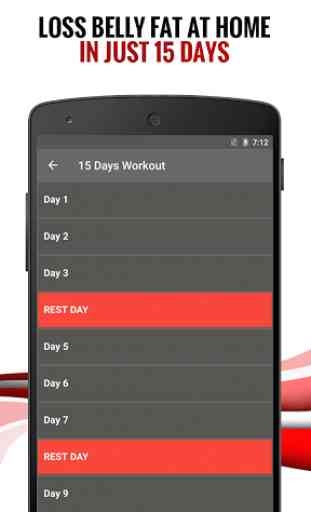 15 Days Belly Fat Workout App 3