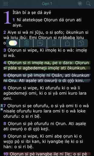 Yoruba Bible. Translation in Nigerian Free Version 2