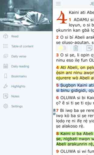 Yoruba Bible. Translation in Nigerian Free Version 3