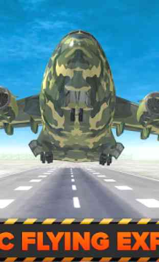 Army Cargo Plane Airport 3D 3