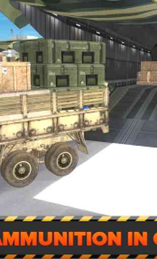 Army Cargo Plane Airport 3D 4