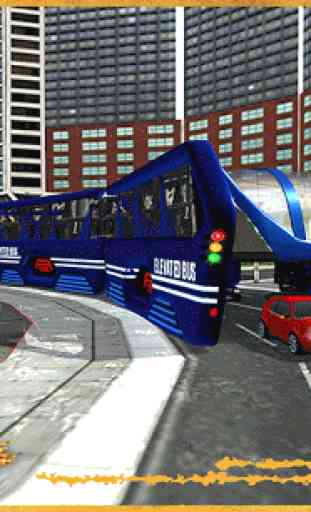 Elevated Bus Driving in City 1
