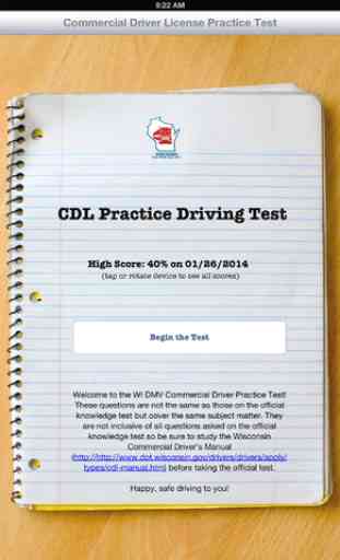 WI DMV Commercial Driver Practice Test 4