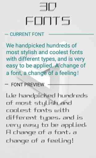 3D Font for FlipFont , Cool Fonts Text Free 1