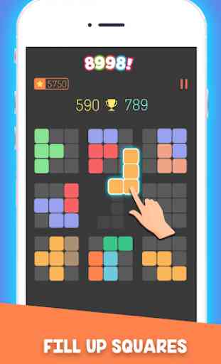 8998! Square Block Puzzle Game 2