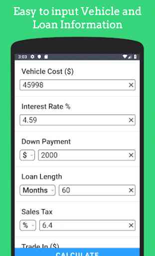 Auto Loan Calculator Free - Car Payment Estimator 3