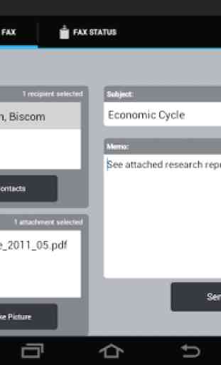 Biscom Mobile Fax for Android 3