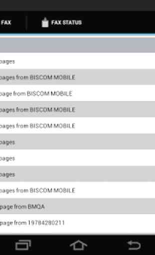 Biscom Mobile Fax for Android 4