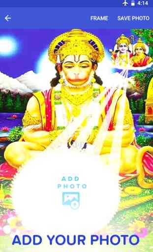 Blessing Hanuman - Lord Hanuman Photo Frame 1