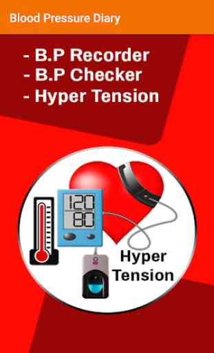 Blood pressure Recorder: bp checker  Diary 1