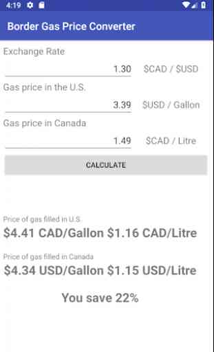 Border Gas Price Converter 2
