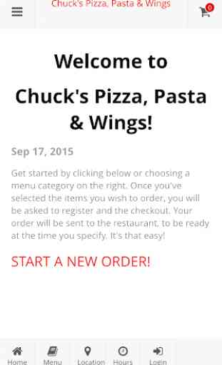 Chuck's Pizza Online Ordering 1