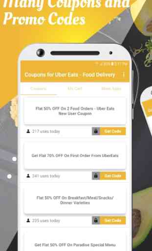 Coupons for Uber Eats - Food Delivery 2