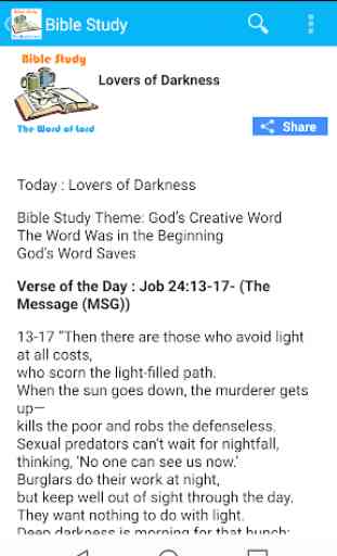 Daily Bible Study-God's Word, Worship & Faith 2