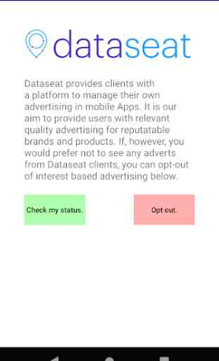 Dataseat Opt-out App 1