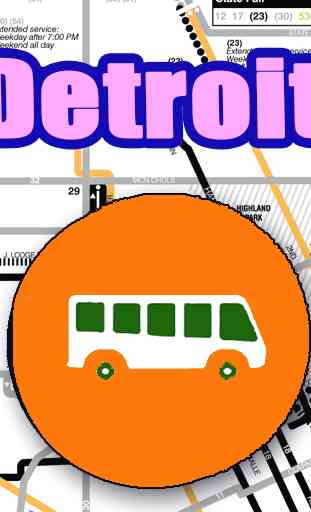 Detroit Bus Map Offline 1