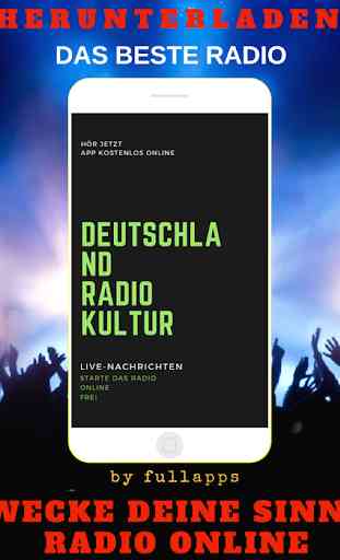 Deutschland Radio Kultur ONLINE FREE APP RADIO 1