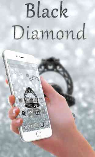 Diamond Black Glitter Theme 2D 1