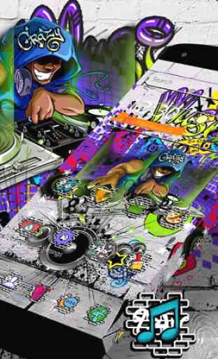 DJ Music Graffiti Theme 2