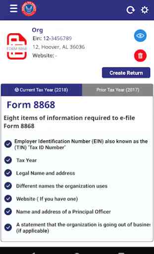 E-File Tax Extension Form 8868 2