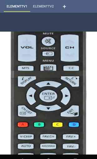 Element TV Remote 4