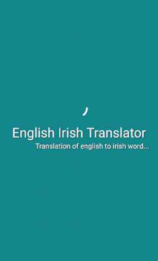 English Irish Translator 1