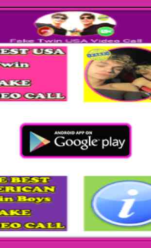Fake Video Call USA Twin: 3 in 1 1