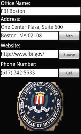FBI Field Offices for Phones 4