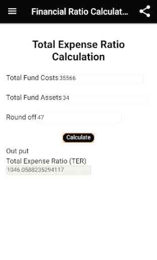 Financial Ratio Calculator 3