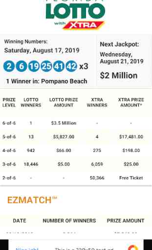 FL Lottery Results 2