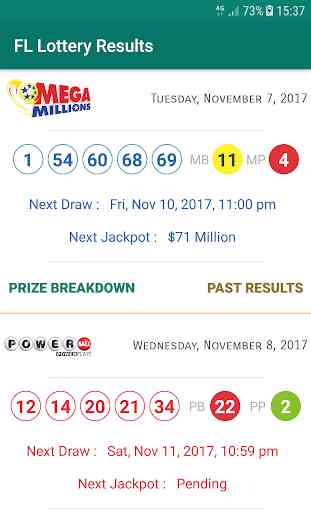 FL Lottery Results 1